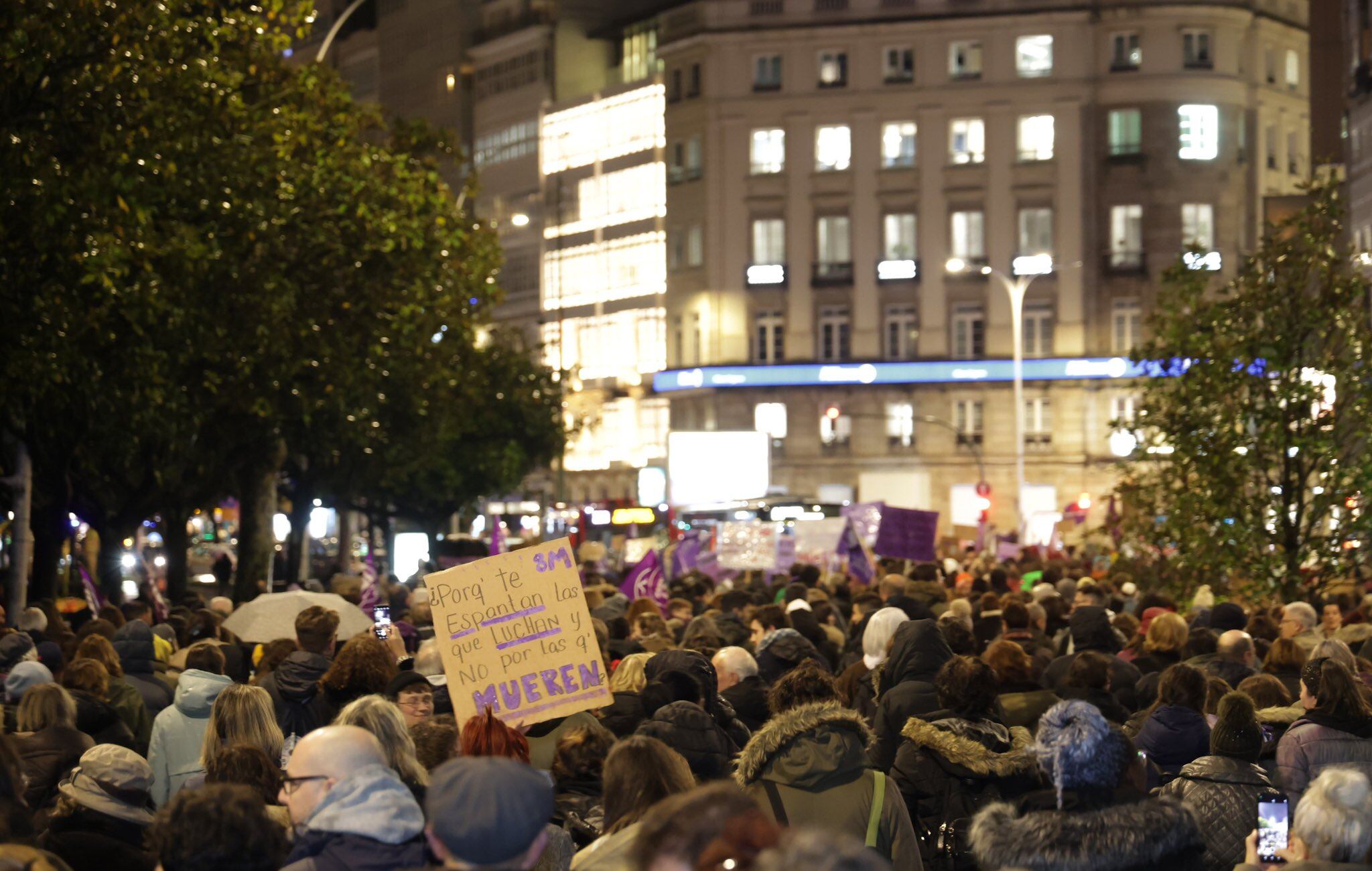 Manifestación feminista en A Coruña