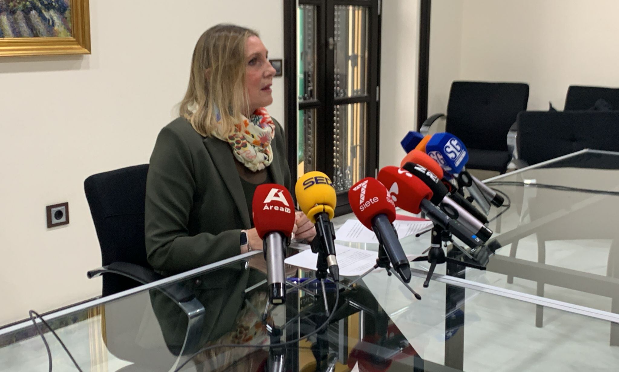 Pérez Custodio durante el acto de hoy