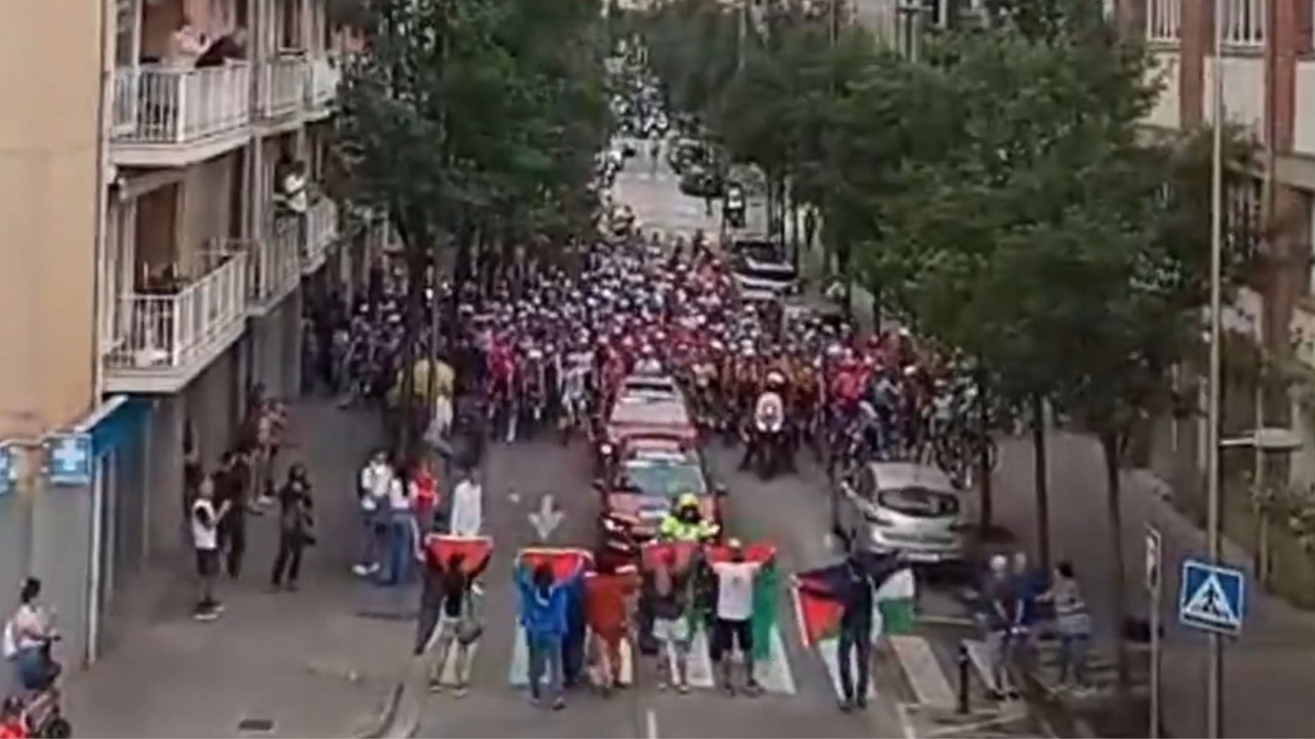 Protesta sexta etapa La Vuelta