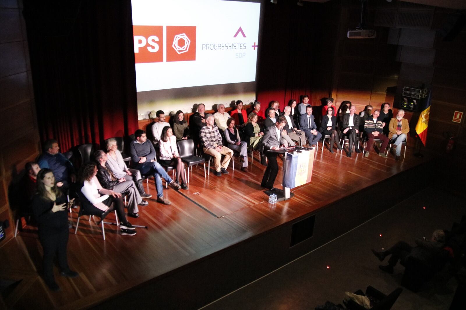 Presentació de les candidatures de PS SDP+ a les eleccions del 2 d'abril.