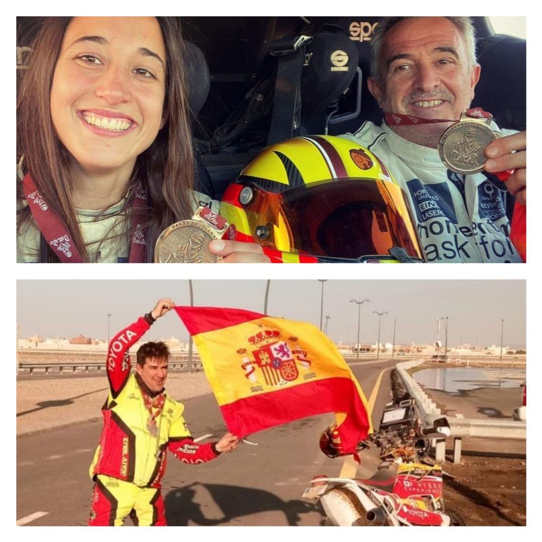 Los conquenses lograron acabar el Dakar