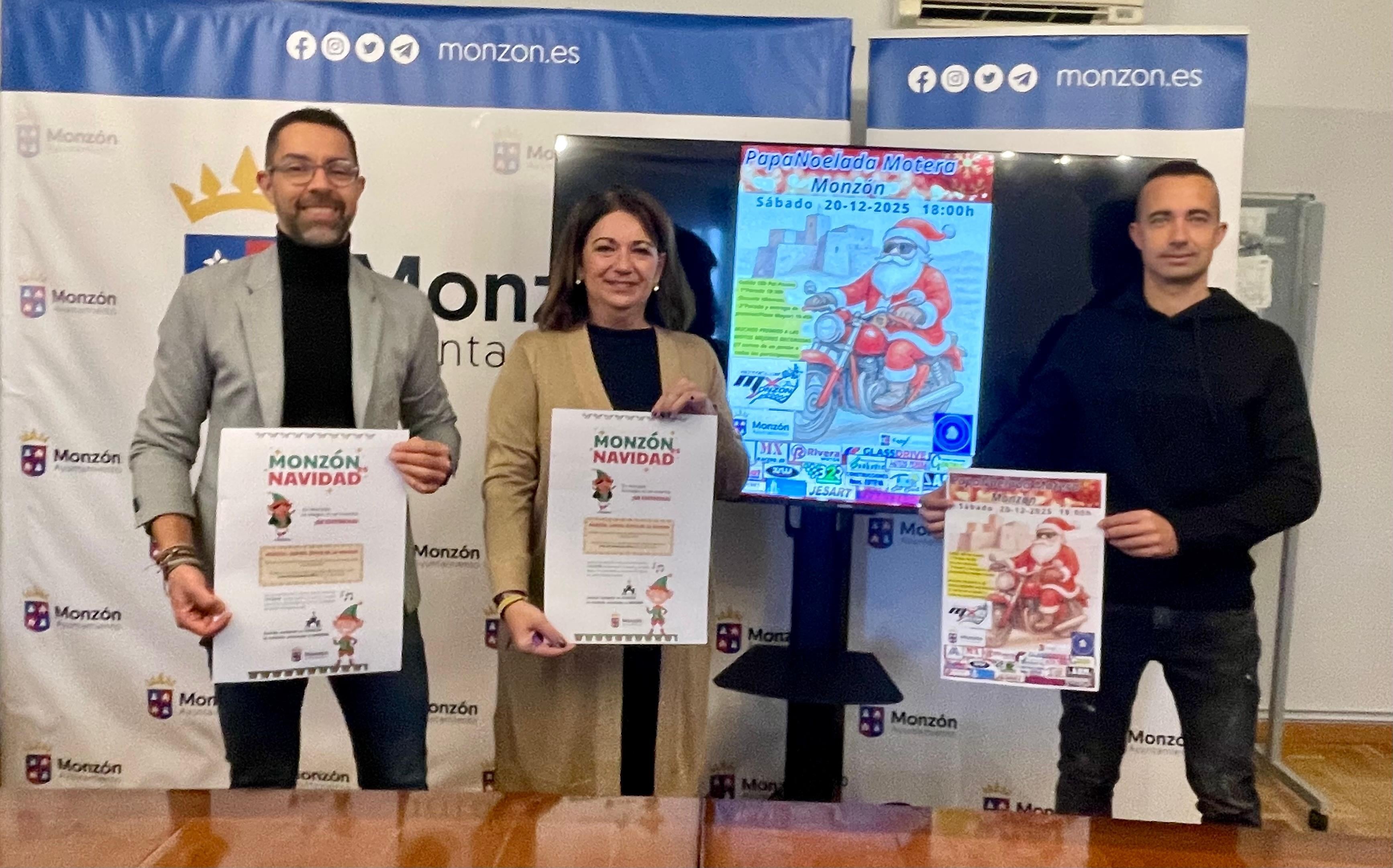 Jairo Sánchez, Sonia Bastinos y Óscar Romero en la presentación de las actividades de este fin de semana