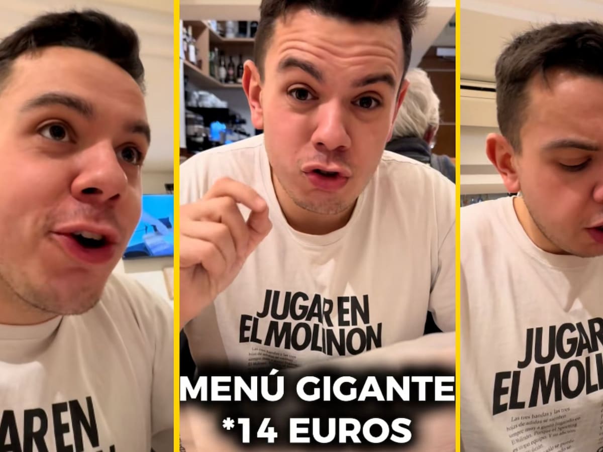 “Menú gigante por 14 euros”: el vídeo del tiktoker Senén Morán que pone el foco en un restaurante de Mungia