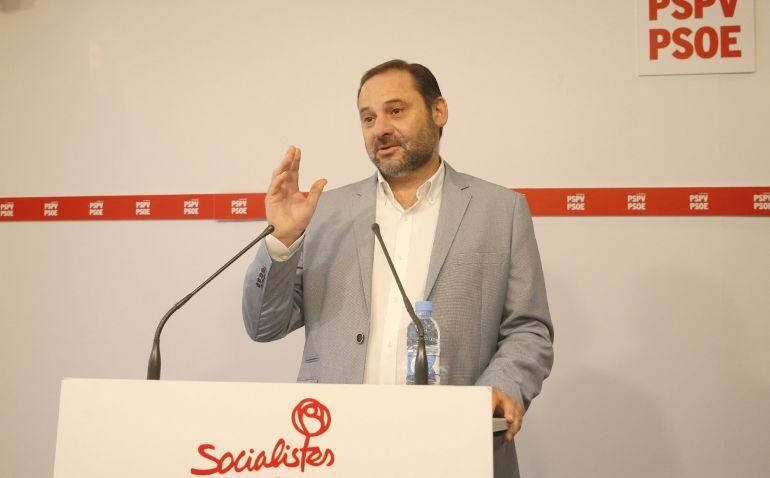 El secretario de Organización del PSOE y secretario provincial de los socialistas valencianos, José Luis Ábalos.