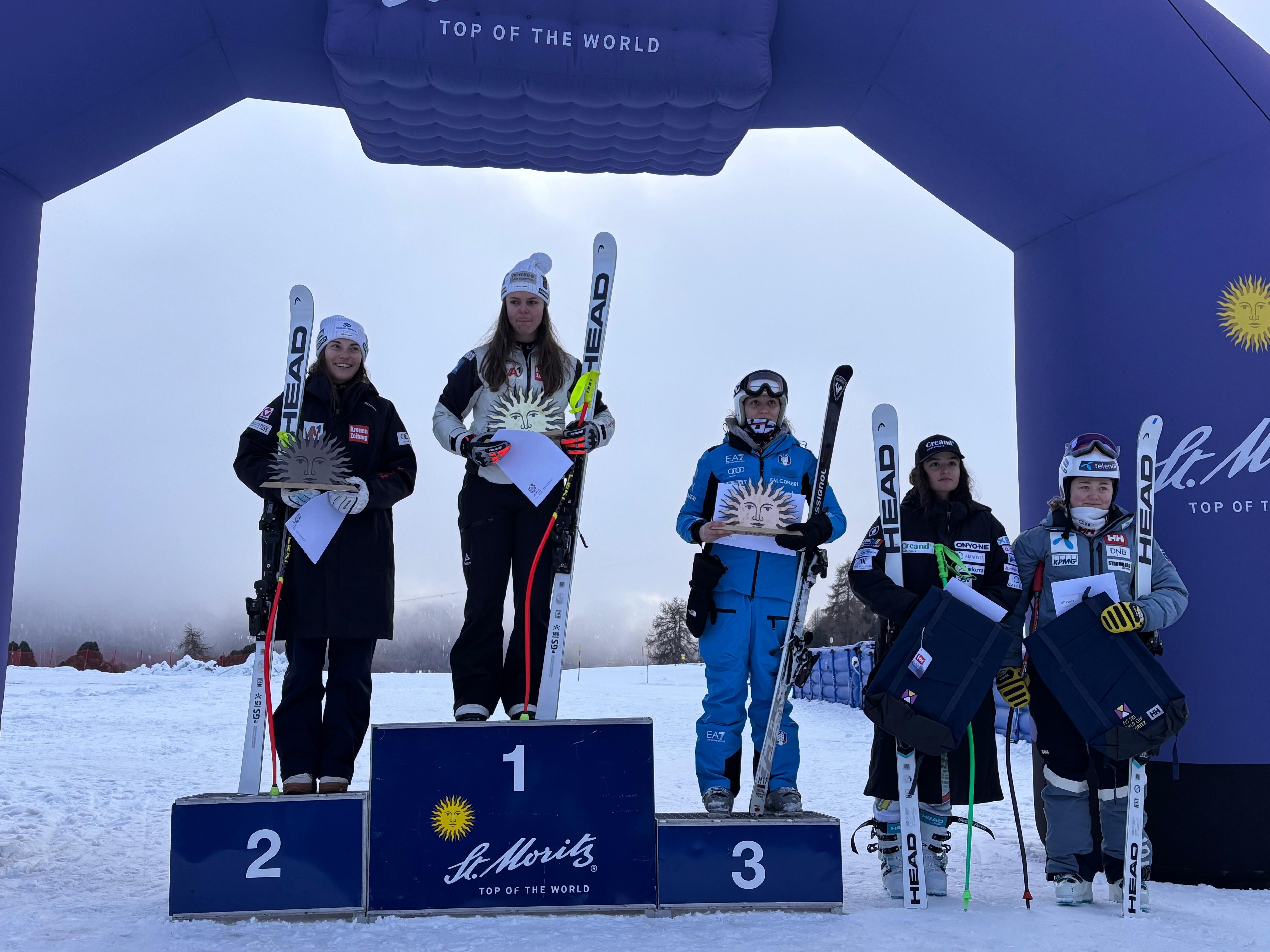 Jordina Caminal, quarta al descens de Saint Moritz