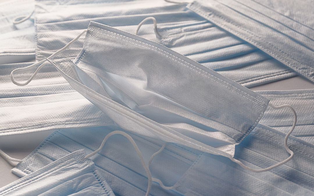 Imagen de archivo de mascarillas sanitarias