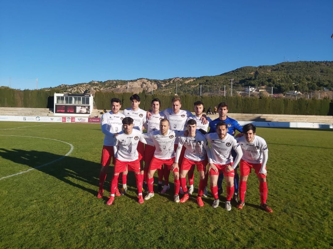 XI inicial del CD Ontinyent en el citat encontre a Pinós