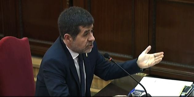 Jordi Sànchez durante el juicio