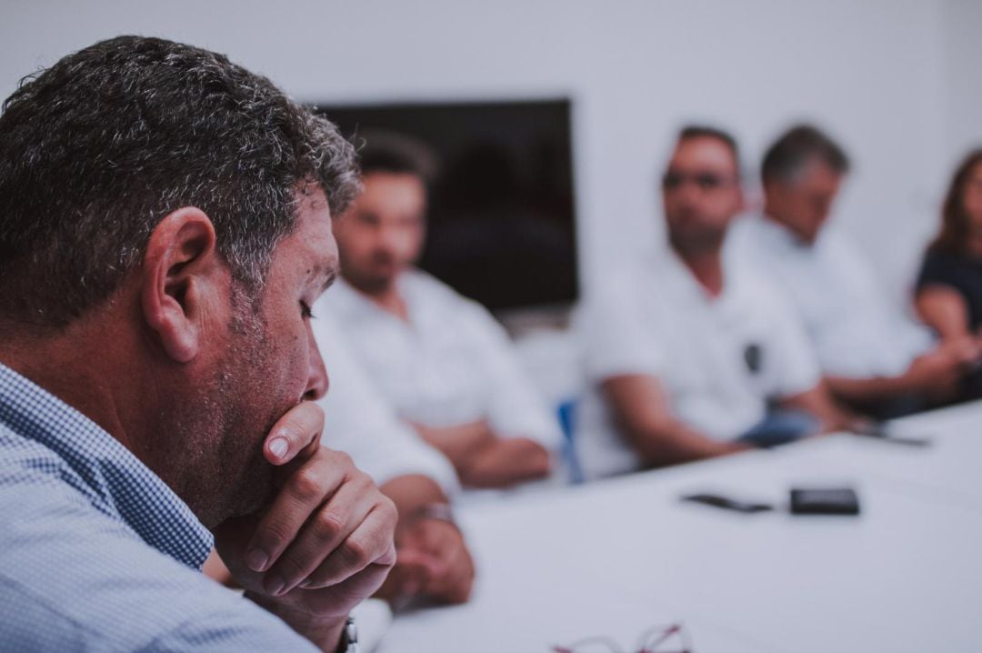 Orlando Umpiérrez, secretario del comité local de CC en Arrecife.