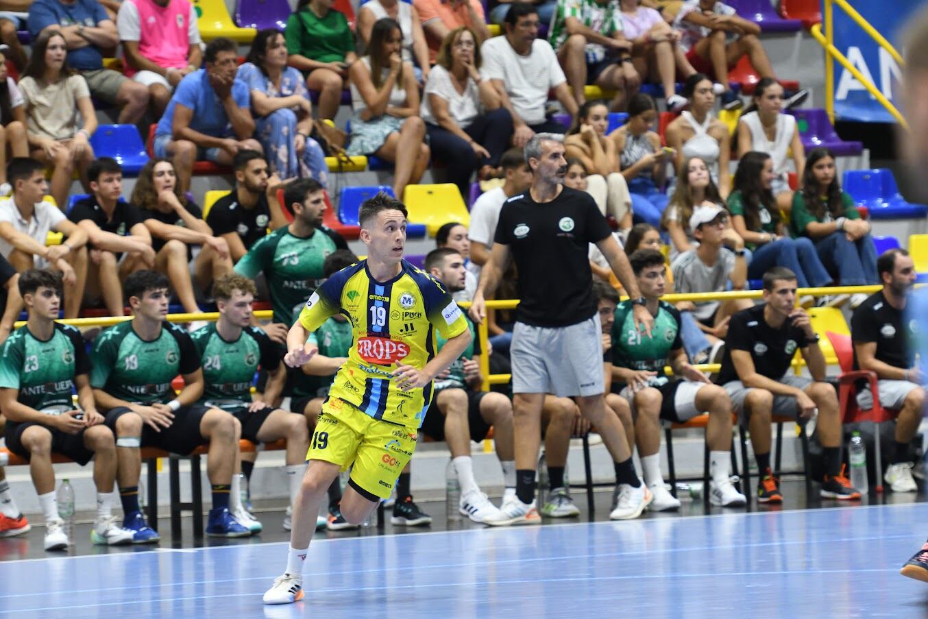 Zapico en un partido con el Trops Málaga