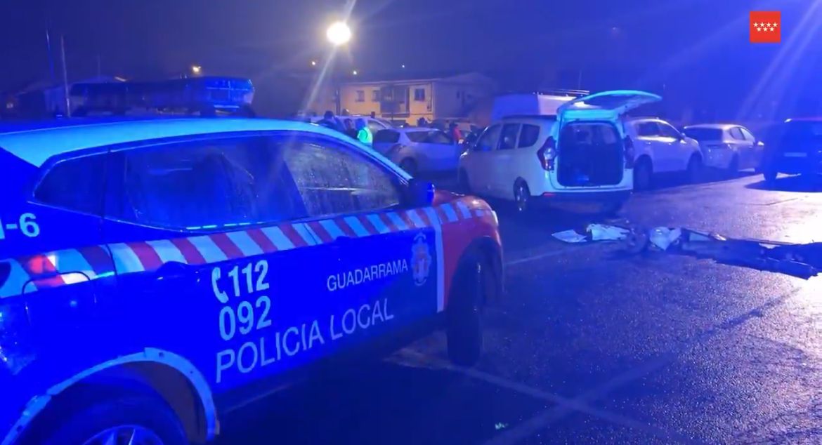 Coche de la Policía Local de Guadarrama. Emergencias 112 de la Comunidad de Madrid.