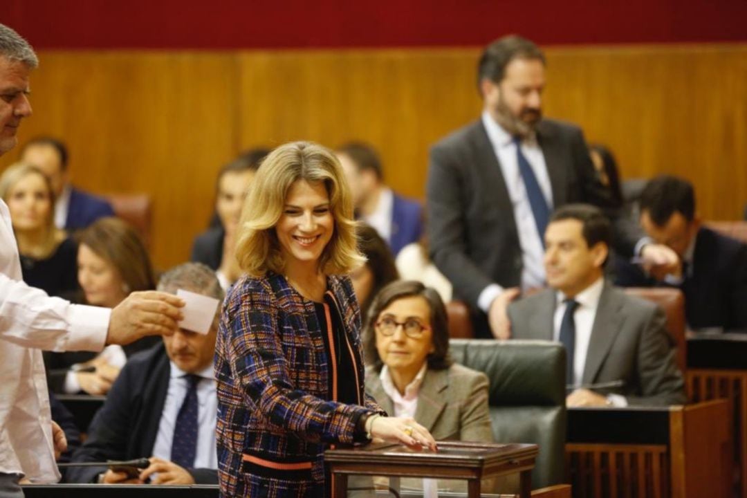 Ana Mestre en una imagen reciente en el Parlamento Andaluz