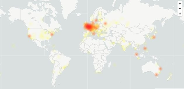 El fallo afecta principalmente a Europa.