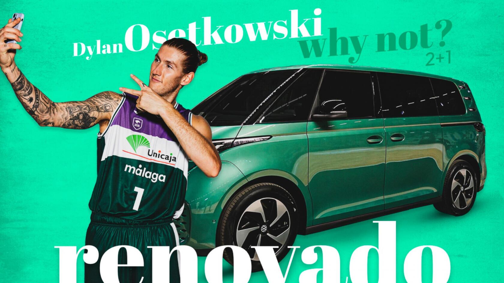 Así confirmó el Unicaja la continuidad de Osetkowski