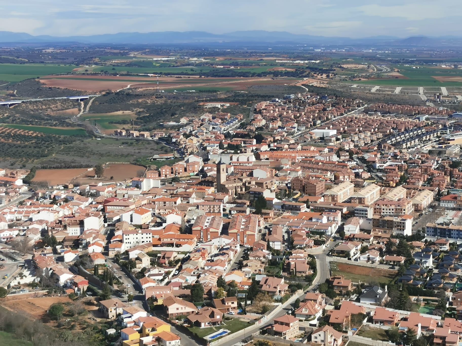 Vista general de Cabanillas del Campo