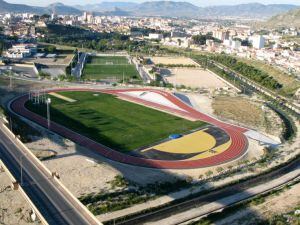 Vista genérica de la pista de atlismo de Elda