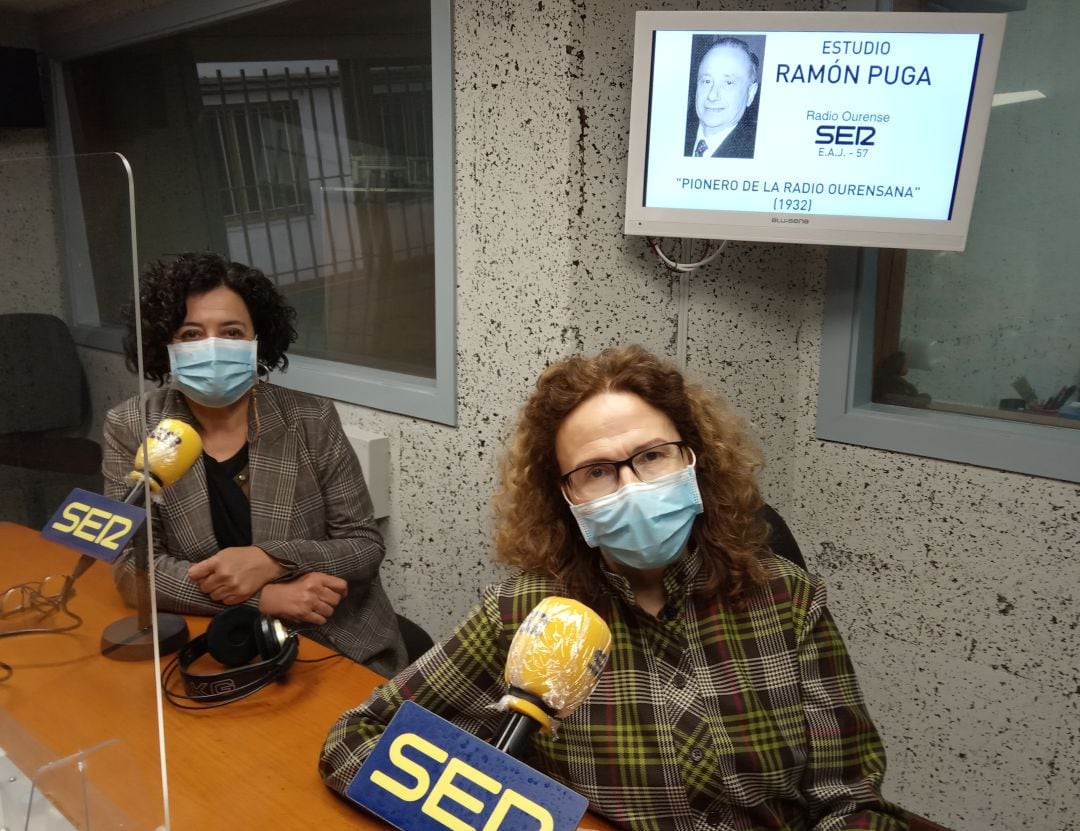 Celsa Perdiz y Encarna Sueiro, en nuestro estudio Ramón Puga