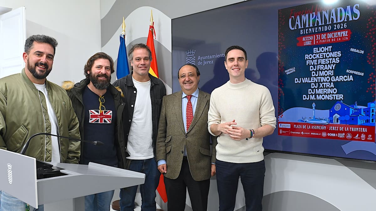 Jerez celebrará este miércoles su Programa Especial 'Fiesta de Campanadas ¡Bienvenido 2026!' desde mediodía