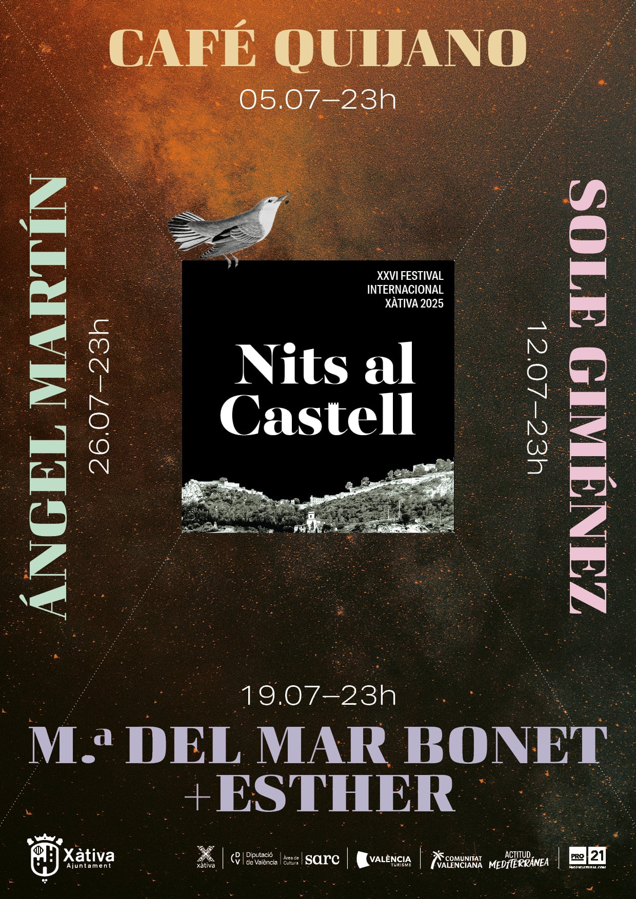 Cartell Nits al Castell 2025 de Xàtiva