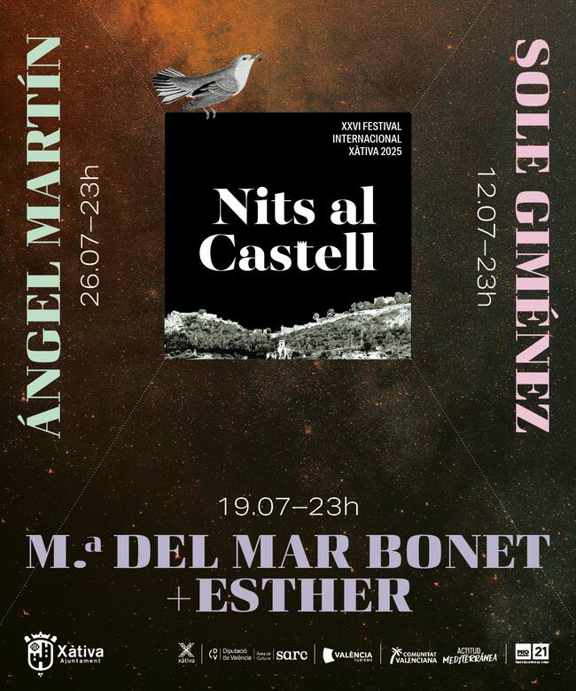 Cartell Nits al Castell 2025 de Xàtiva