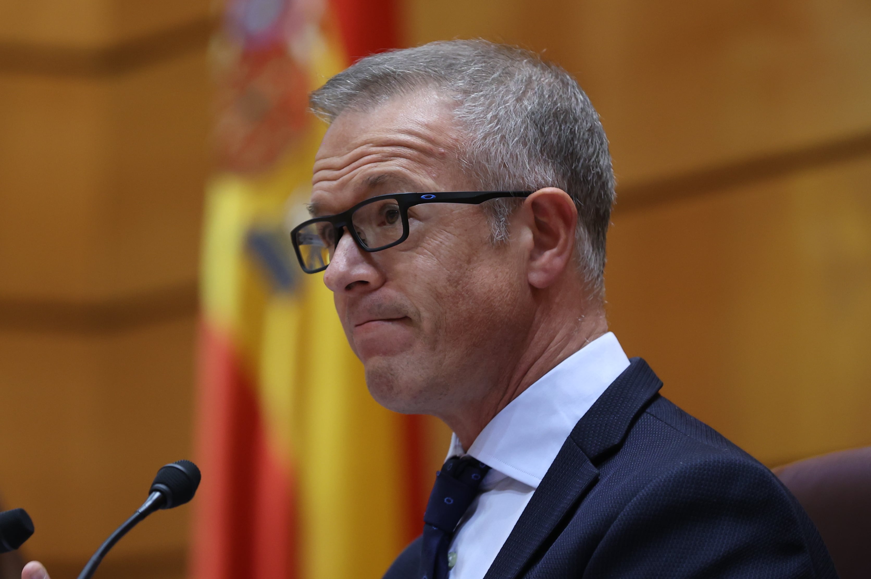 MADRID, 21/12/2022.- El presidente del Senado, Ander Gil, durante el pleno del Senado, este miércoles en Madrid . EFE/ Kiko Huesca
