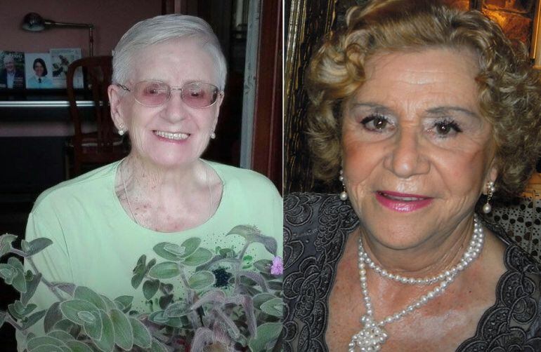 Lurdes Zubeldia y Mercedes Iridoy