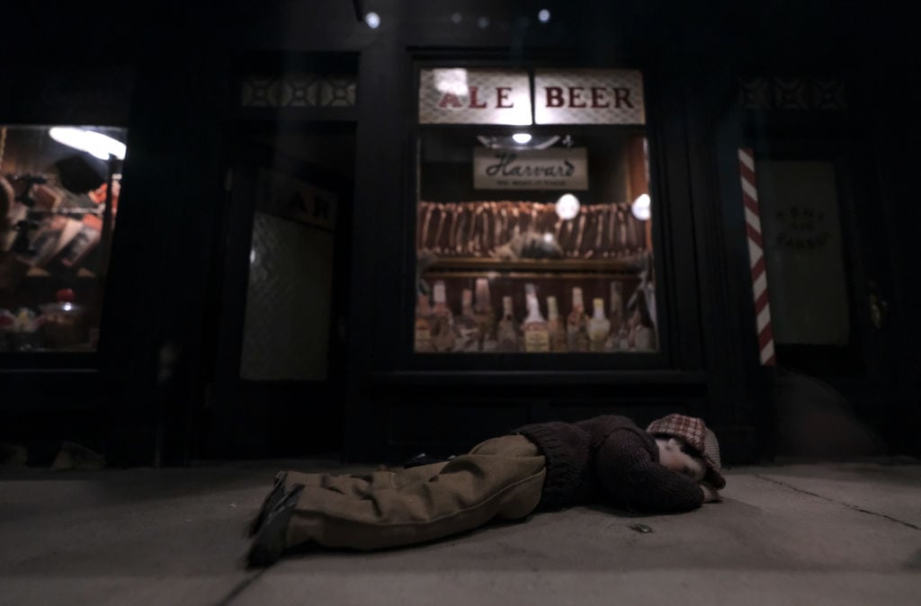 WASHINGTON, DC - OCTOBER 20: &quot;Saloon and Jail&quot; is among the dioramas on display in the exhibition &quot;Murder is Her Hobby: Frances Glessner Lee and the Nutshell Studies of Unexplained Death&quot; at the Renwick Gallery in Washington, DC on October 20, 2017. (Photo by Bonnie Jo Mount/The Washington Post via Getty Images)