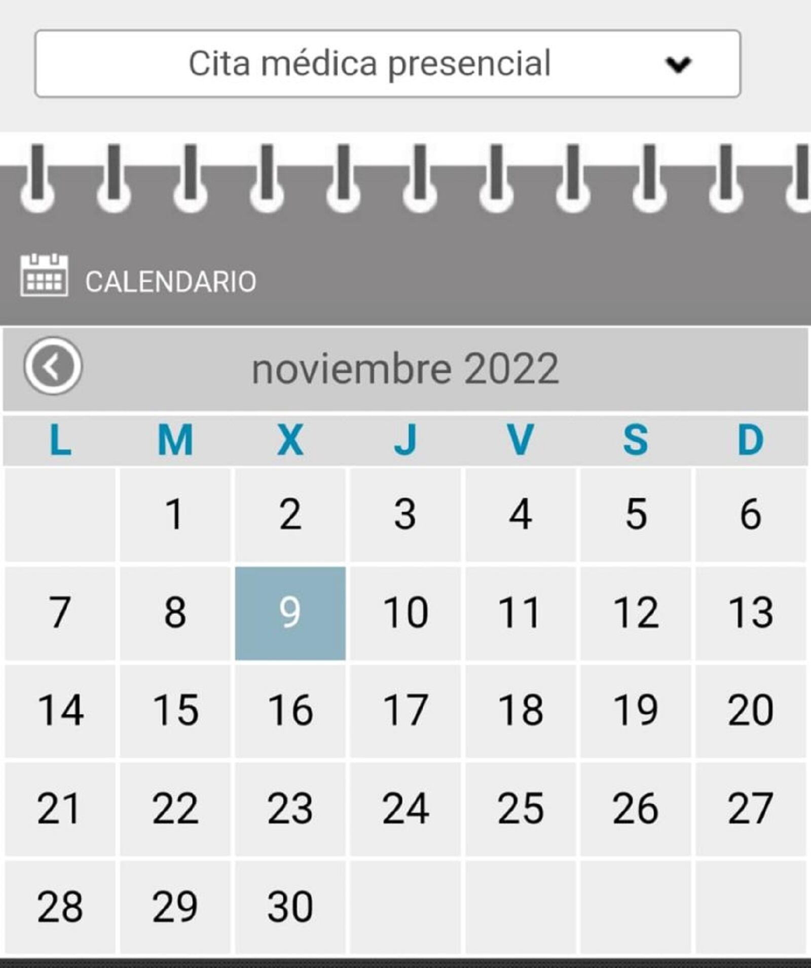 Cita para bien entrado noviembre para una consulta presencial con el médico de cabecera en la provincia de Jaén
