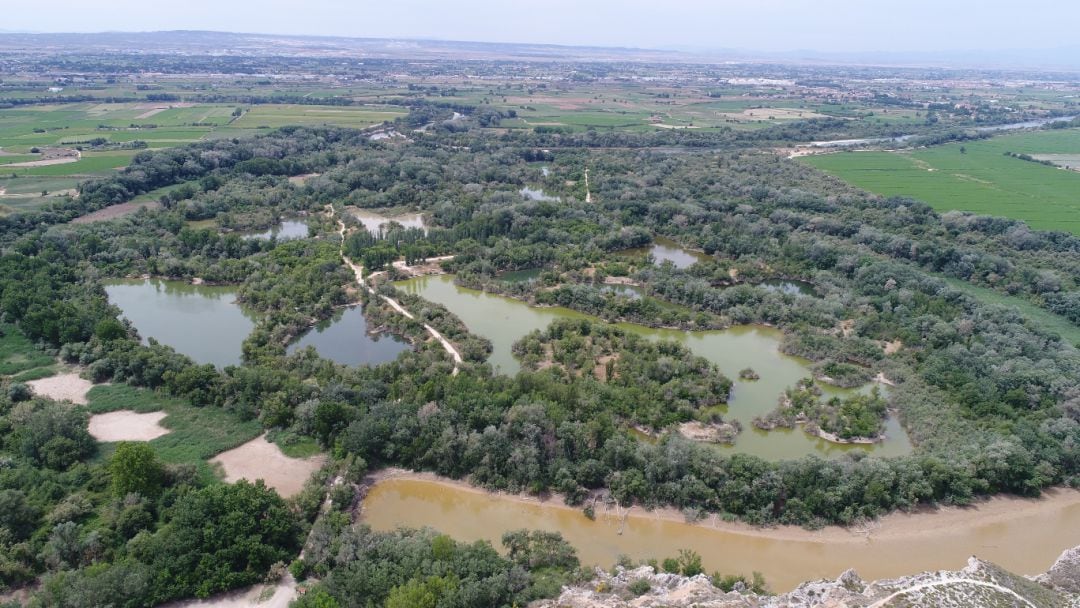 Vista del galacho de Juslibol