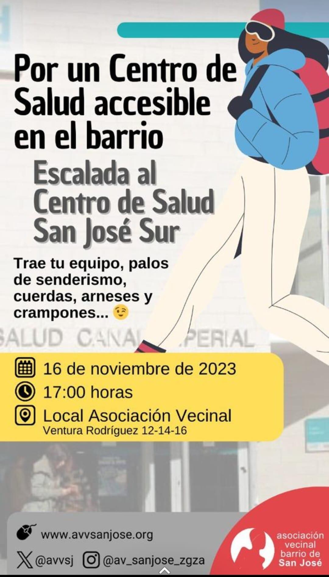 Los vecinos de San José Sur en Zaragoza piden un nuevo centro de salud