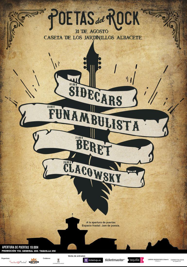 Segunda edición de 'Poetas del Rock' en Albacete