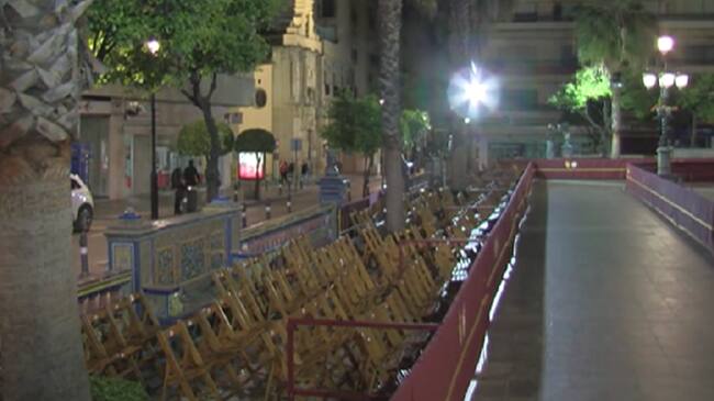 Sillas de la Semana Santa en Algeciras