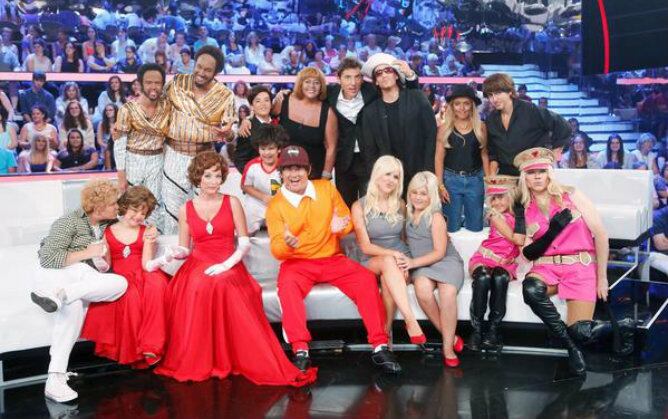 Concursantes de 'Tu cara me suena mini' durante la gala de este jueves