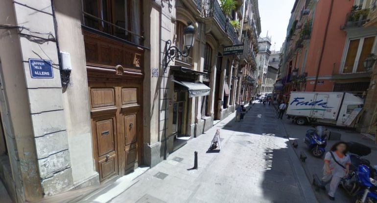 Calle Cavallers donde se ha producido la agresión.