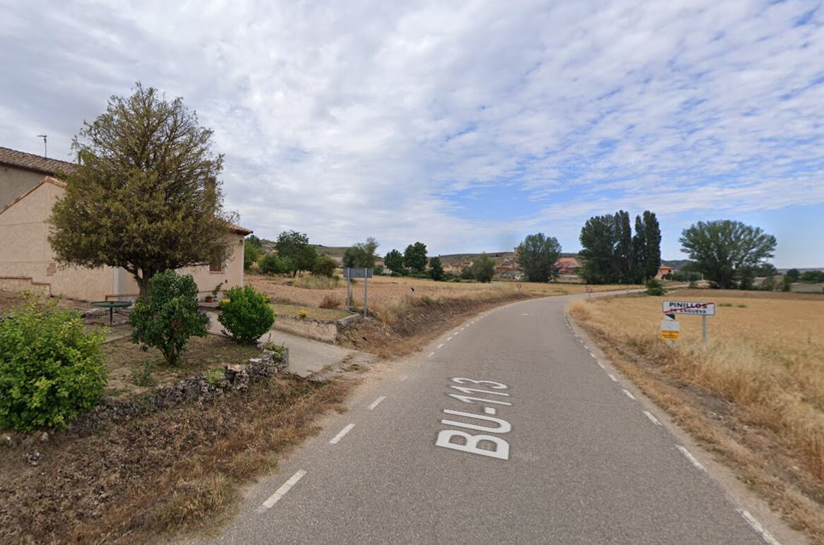 Carretera entre Pinillos de Esgueva y Terradillos de Esgueva