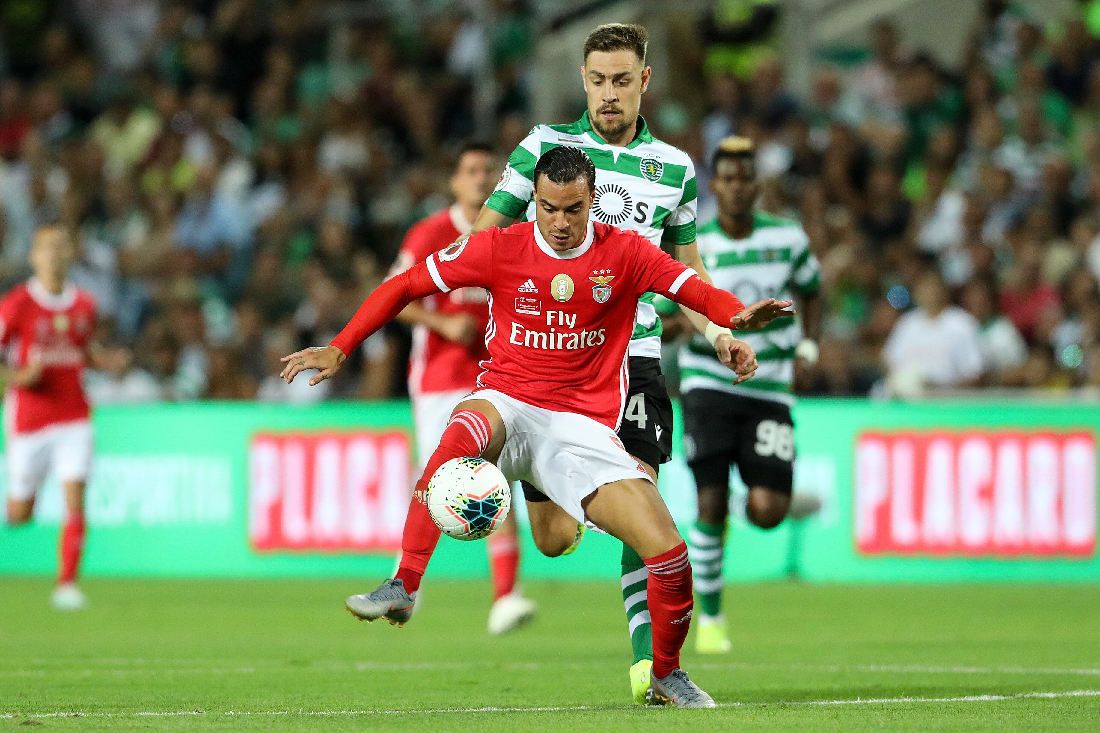 Raúl de Tomás, en el Benfica, en 2019