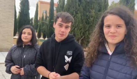 Ana, Alberto y Nerea, estudiantes del IES Cañada de la Encina