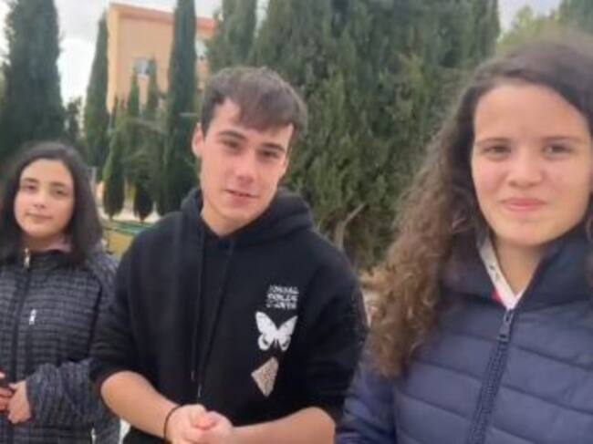 Ana, Alberto y Nerea, estudiantes del IES Cañada de la Encina