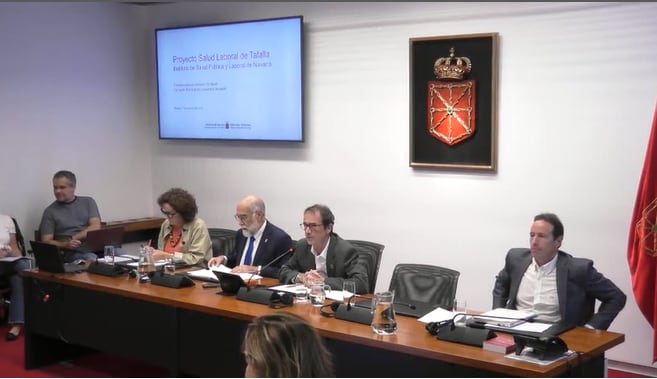 Comparecencia del consejero Fernando Domínguez en la comisión de salud del Parlamento de Navarra