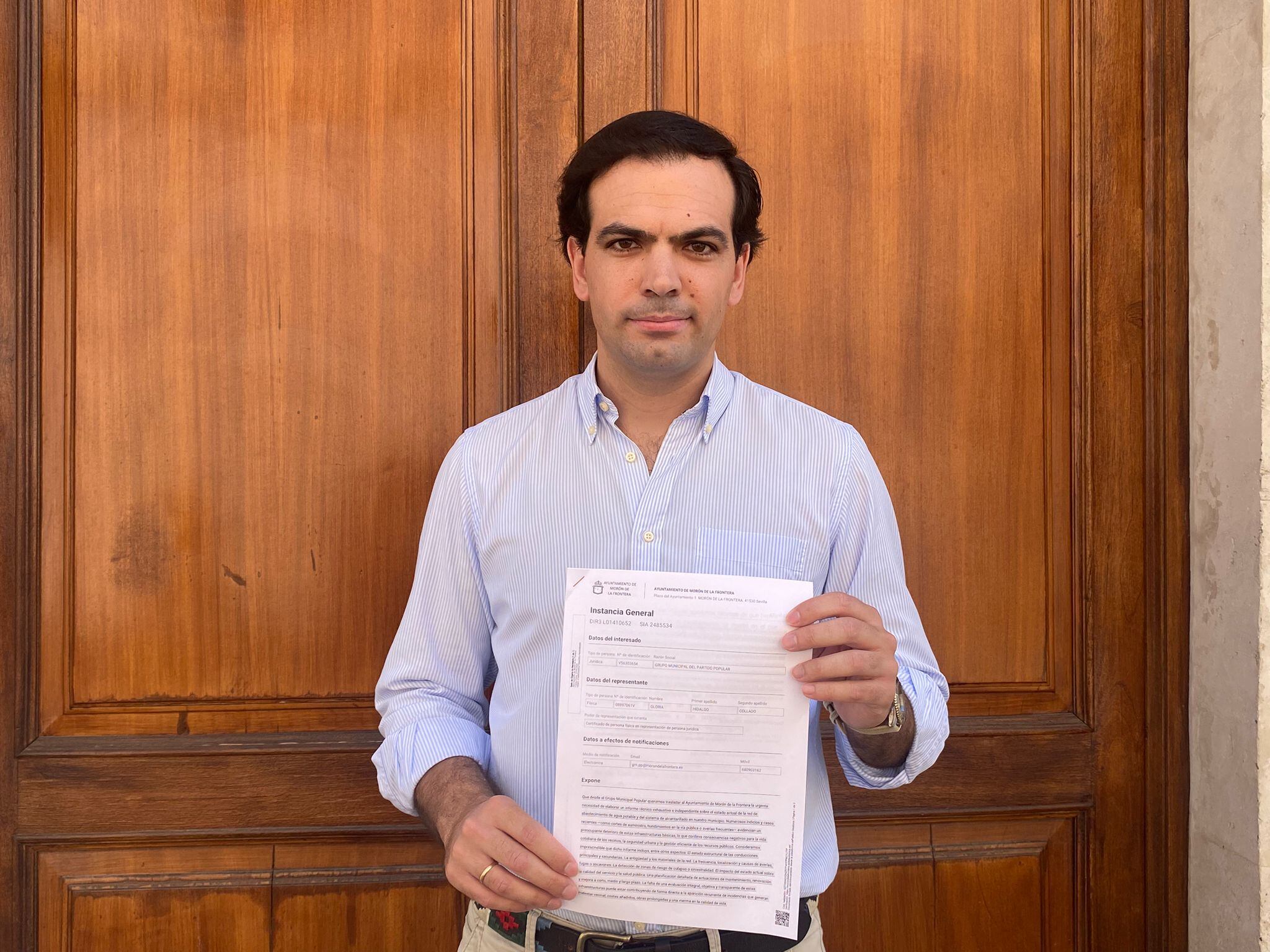 Gonzalo Dorado, concejal del Partido Popular de Morón