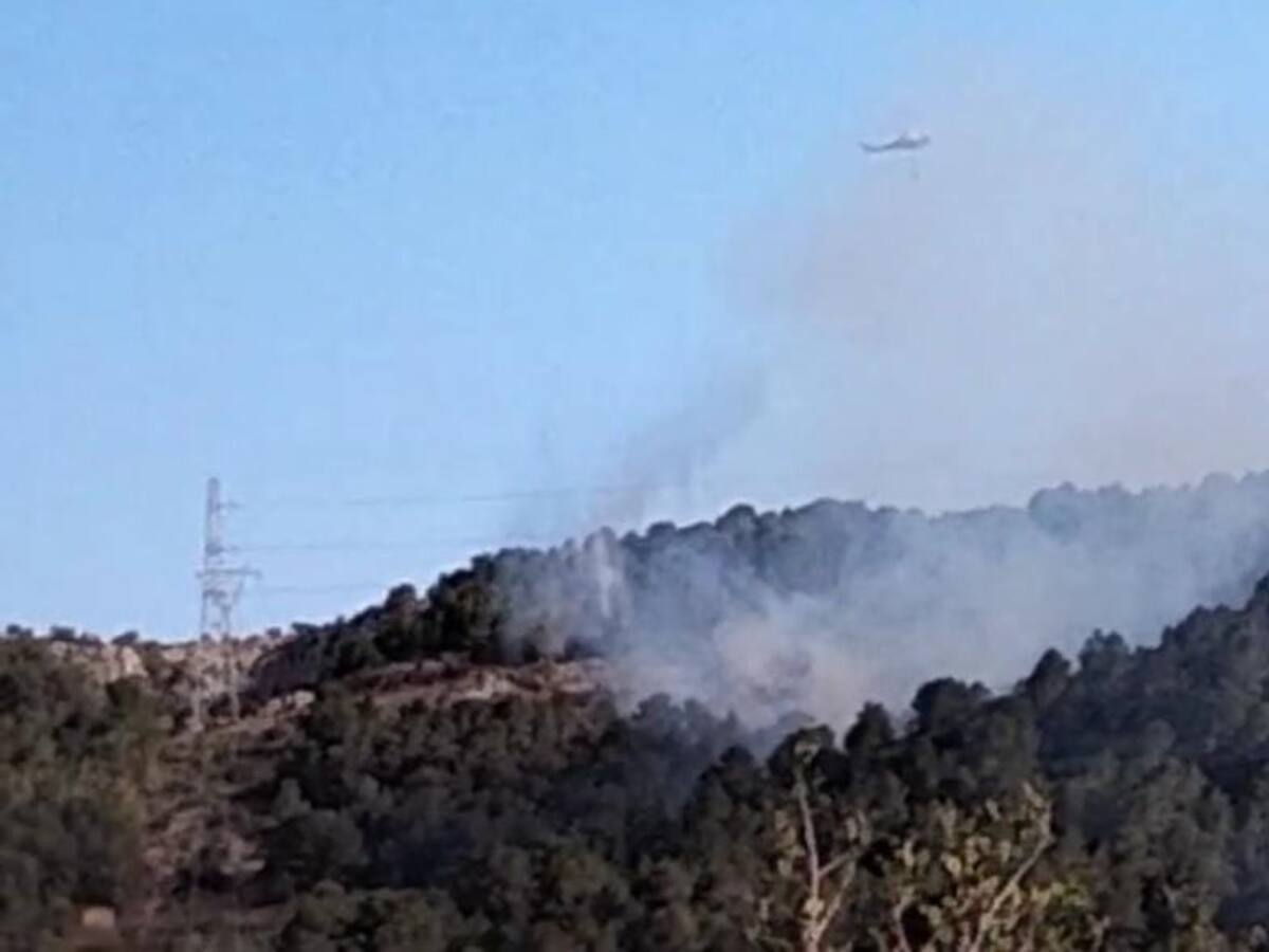 Controlado el incendio forestal en Borriol
