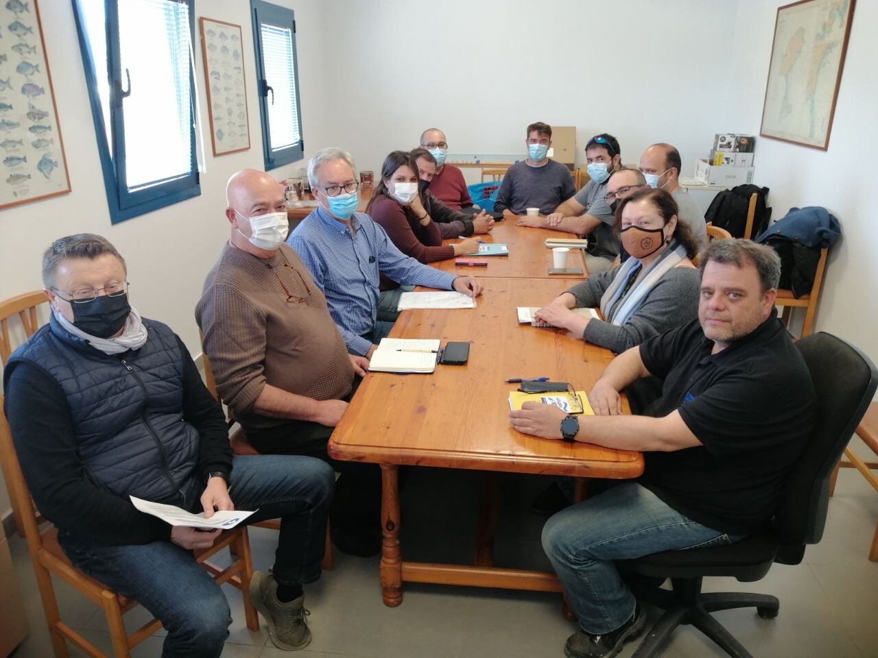 Un momento durante la reunión del Govern y las cofradías