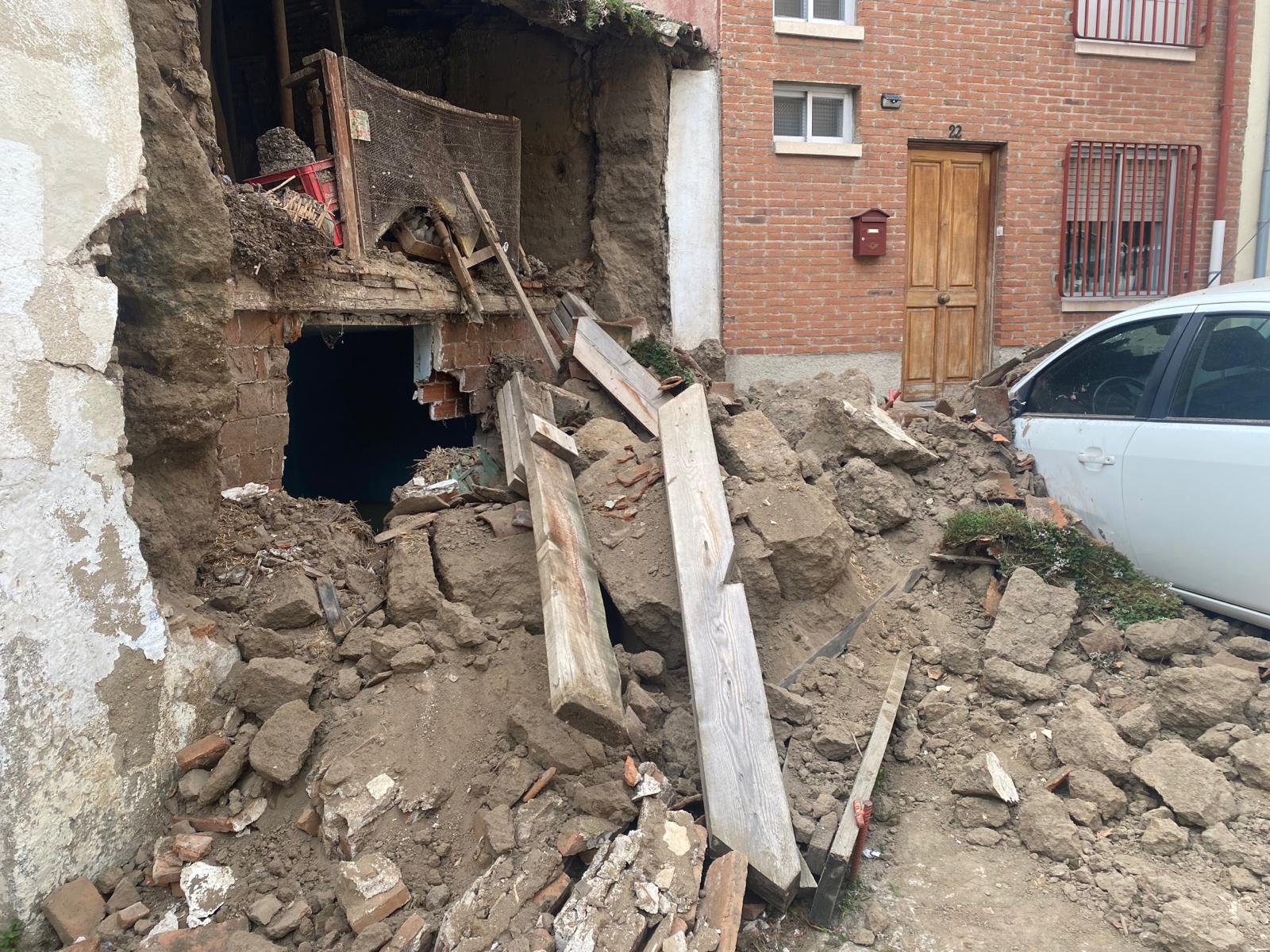 Imágenes del derrumbe