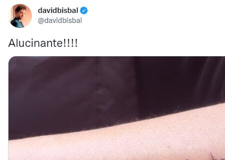 El tuit compartido por David Bisbal