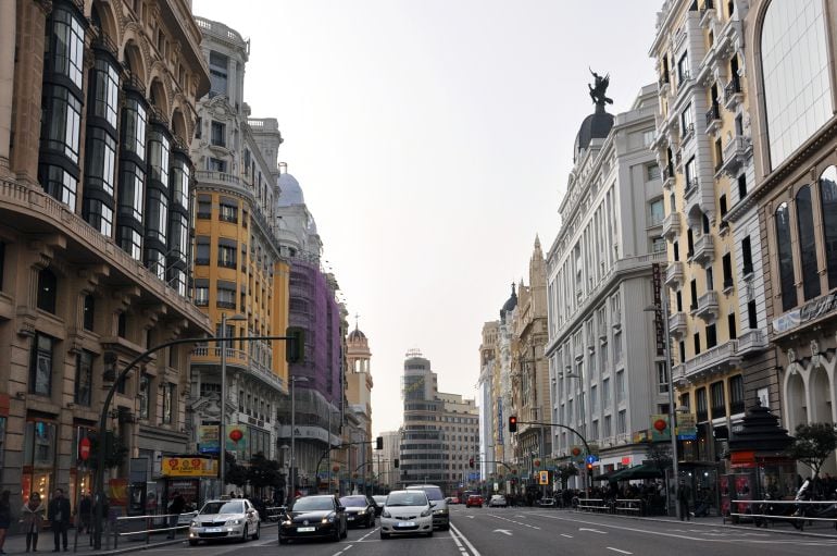 Imagen de la Gran Vía madrileña