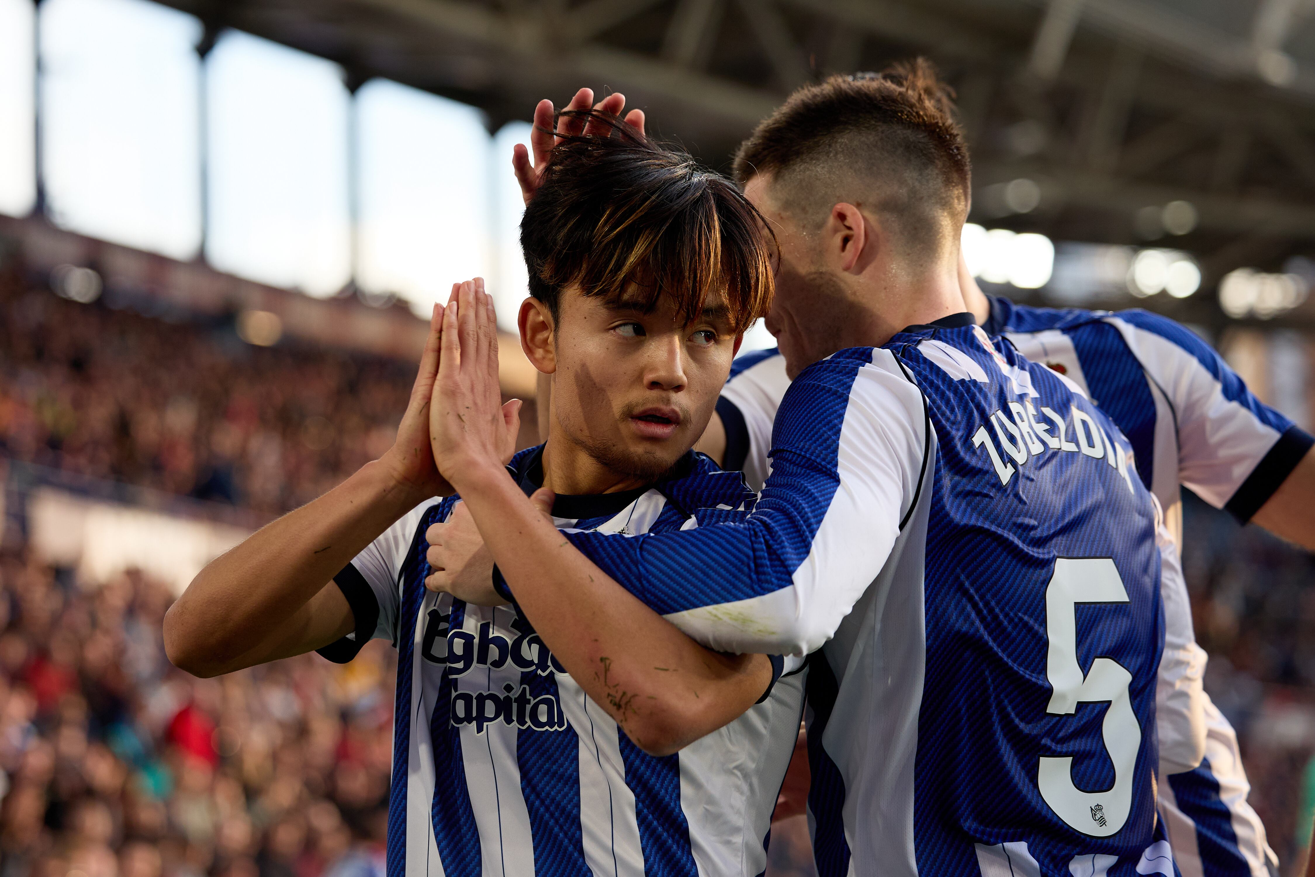 Take Kubo se disculpa tras marcar en el Levante-Real Sociedad