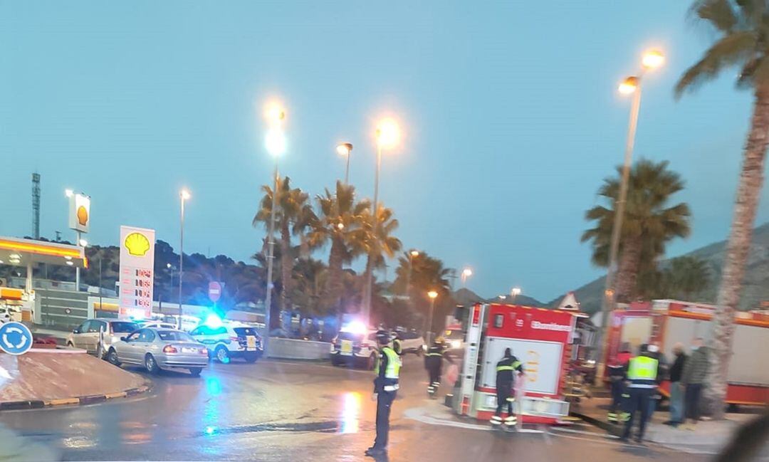 Accidente de un camión de bomberos 