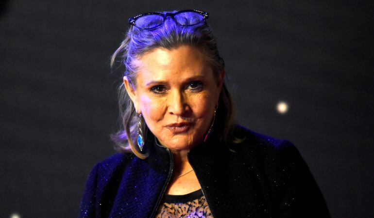 Carrie Fisher durante la premiere europea de &quot;Star Wars, The Force Awakens&quot; en diciembre de 2015.    