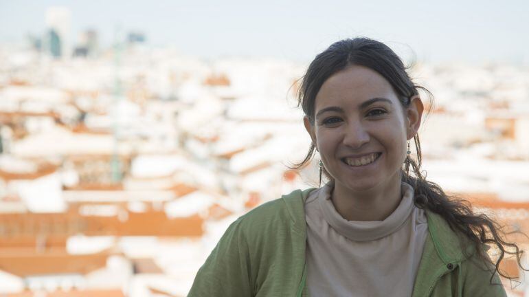 Beatriz Díaz, en la terraza de la SER.