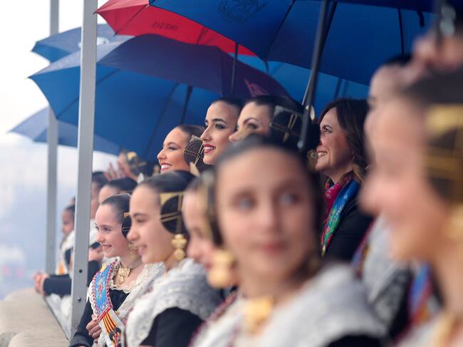 Mascletà con lluvia en Fallas del 7 de marzo de 2026